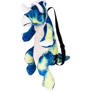 ArtCreativity Plush T-Rex Backpack for Kids, 1PC, Dinosaur Bag for Kids with Adjustable Straps and Zipper, Cool Dinosaurs Costume Accessories for Boys and Girls, DinosaurGifts for Boys and Girls(Triceratops)