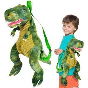 ArtCreativity Plush T-Rex Backpack for Kids, 1PC, Dinosaur Bag for Kids with Adjustable Straps and Zipper, Cool Dinosaurs Costume Accessories for Boys and Girls, DinosaurGifts for Boys and Girls(T-rex)