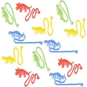 ArtCreativity Sticky Toys Set – Pack of 12 – Sticky Dinosaurs – Colorful Kids’ Toys – Fun Birthday Party Favors for Girls and Boys, Great Carnival Prize, Novelty Gift