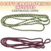 ArtCreativity 63 Inch String for Cat’s Cradle Game, 2 Pieces, Long & Slightly Stretchy, Classic Indoor and Outdoor Fun for Kids, Party Favor and Gift for Boys and Girls, Updated: Continuous Loop