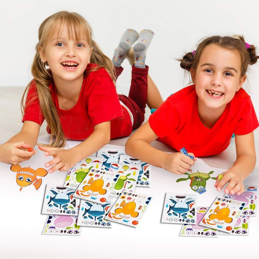 imageArtCreativity Make Your Own Sea Life Sticker Assortment Set of 24 Sheets Unique Arts n Crafts Activity Supplies Kit for Kids Sticker Prize Fun Birthday Party Favor Goodie Bag Filler