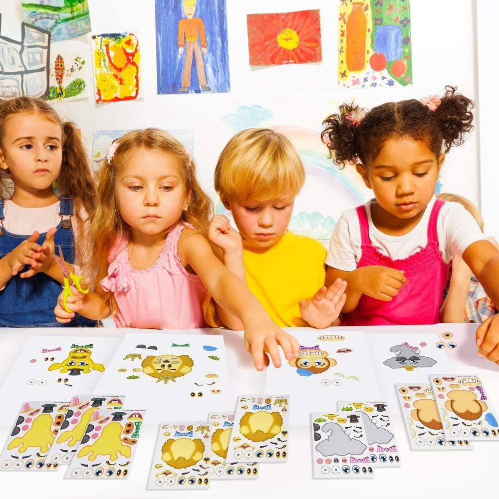 imageArtCreativity Make Your Own Zoo Sticker Assortment Set of 24 Sheets Unique Arts n Crafts Activity Supplies Kit for Kids Sticker Prize Fun Birthday Party Favor Goodie Bag Filler