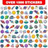 ArtCreativity 1000+ Space Stickers for Kids, 100 Bulk Stickers Sheets, Arts & Crafts Supplies, Space Party Favors, Includes Planet Moon Rocket Astronaut Sticker for Kids, Teens, Toddlers, Boys & Girls