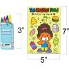 ArtCreativity Dental Coloring Book Kit for Kids – Includes 12 Mini Coloring Books and 12 Boxes of 4 Crayons Each – Fun Birthday Party Favors, Party Supplies, Great Gift Idea for Boys & Girls.