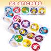 ArtCreativity Dental Sticker Rolls Assortment – Set Includes 500 Dental Themed Stickers – Dental Reward, Goodie Bag Fillers, Party Favors – Fun Craft Tool for Children Ages 3+