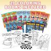 ArtCreativity Firefighter Coloring Books – Pack of 12-8 Paged Assorted Mini Color Booklets, Fun Fireman Goodie Bag Fillers, Birthday Party Favors and Activities for Boys and Girls(Police & Fire)