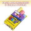 ArtCreativity Jumbo Chalk Set for Kids, 3 Boxes, Each Box with 3 Chalk Sticks, Non-Toxic, Dust Free and Washable- for Driveway, Pavement, Outdoors- Great Arts & Crafts Gift, Birthday Party Favors