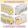 ArtCreativity Make Your Own Zoo Sticker Assortment, Set of 24 Sheets, Unique Arts ‘n Crafts Activity Supplies Kit for Kids, Sticker Prize, Fun Birthday Party Favor, Goodie Bag Filler
