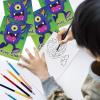 ArtCreativity Monster Coloring Books for Kids, Set of 12, 5 x 7 Inch Small Color Booklets, Fun Treat Prizes, Favor Bag Fillers, Birthday Party Supplies, Art Gifts for Boys and Girls