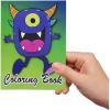 ArtCreativity Monster Coloring Books for Kids, Set of 12, 5 x 7 Inch Small Color Booklets, Fun Treat Prizes, Favor Bag Fillers, Birthday Party Supplies, Art Gifts for Boys and Girls