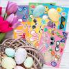 Artcreativity 96 Sheets Make Your Own Easter Stickers for Kids, with 6 Designs (Egg, Bunny, Chick), Basket Stuffers, Crafts for Kids
