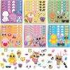 Artcreativity 96 Sheets Make Your Own Easter Stickers for Kids, with 6 Designs (Egg, Bunny, Chick), Basket Stuffers, Crafts for Kids