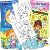 ArtCreativity Dental Coloring Book Kit for Kids – Includes 12 Mini Coloring Books and 12 Boxes of 4 Crayons Each – Fun Birthday Party Favors, Party Supplies, Great Gift Idea for Boys & Girls.