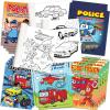 ArtCreativity Firefighter Coloring Books – Pack of 12-8 Paged Assorted Mini Color Booklets, Fun Fireman Goodie Bag Fillers, Birthday Party Favors and Activities for Boys and Girls(Police & Fire)