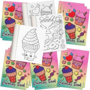 ArtCreativity 12 pcs 5″ x 7″ Mini Ice Cream Coloring Books for Kids – Summer Dessert-Themed Bulk Activity Set – Party Favors, Travel Size, Classroom Supplies, Toddler Arts & Crafts, Goodie Bag Fillers