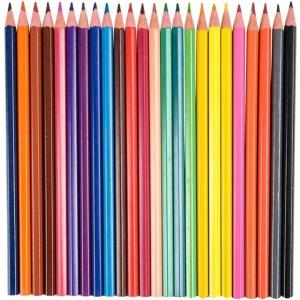 ArtCreativity Multicolor Pencils – 24 Pack of Pre-Sharpened Colored Pencils for Kids & Adults, Great for School Art Projects, Drawing, and Creative Coloring Fun(Multi-colored Pencils)