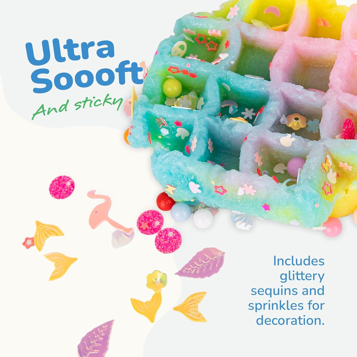 imageArtCreativity Squishy Treats Fidget Toys for Kids and Adults  4 Pack  Super Soft Squishy Dessert Include Sandwich Cookie Donut Croissant and Waffle  Squeeze Toys for Stress Relief and AnxietySquishy Treats