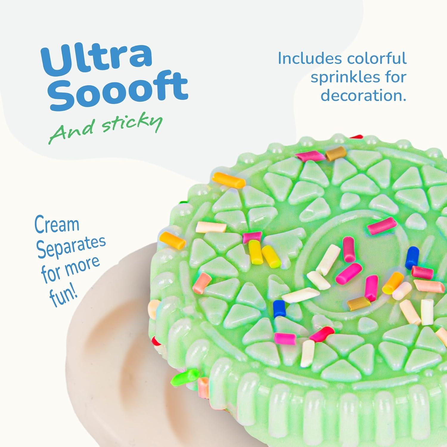 imageArtCreativity Squishy Treats Fidget Toys for Kids and Adults  4 Pack  Super Soft Squishy Dessert Include Sandwich Cookie Donut Croissant and Waffle  Squeeze Toys for Stress Relief and AnxietySquishy Cookies