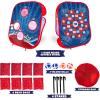 ArtCreativity 2 in 1 Bean Bag Toss Game for Kids and Sticky Ball Darts Game – Outdoor Kids Games Ages 3-4 – Kids Cornhole Game Set with American Patriotic Theme