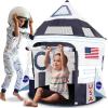 ArtCreativity 12″ Plush Toy Realistic Astronaut Figurine & Kids Spaceship Pop up Tent for Kids