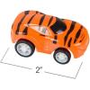 ArtCreativity 2 Inch Safari Pullback Mini Toy Cars, Set of 12, Pullback Racers with Fun Animal Patterns, Birthday Party Favors for Kids, Goodie Bag Fillers, Small Carnival & Contest Prize