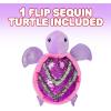 ArtCreativity Flip Sequin Sea Turtle Plush Toy, 1PC, Soft Stuffed Sea Turtle with Color Changing Sequins, Cute Home and Nursery Animal Decorations, Calming Fidget Toy for Girls & Boys, 10.5 Inches