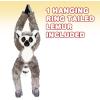 ArtCreativity Hanging Ring Tailed Lemur Plush Toy, 17.5 Inch Stuffed Ring Tailed Lemur with Realistic Design, Soft and Huggable, Cute Nursery Decor, Best Birthday Gift for Boys and Girls