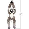ArtCreativity Hanging Ring Tailed Lemur Plush Toy, 17.5 Inch Stuffed Ring Tailed Lemur with Realistic Design, Soft and Huggable, Cute Nursery Decor, Best Birthday Gift for Boys and Girls