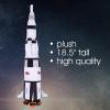 ArtCreativity Saturn Rocket Plush Toy for Kids, 18.5 Inch Space Shuttle Stuffed Toy with Realistic Details, SpaceRoom Décor, NASA Spaceship Nursery Décor, Great Outer Space Toys for Boys & Girls