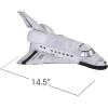 ArtCreativity Stuffed Space Shuttle Plush Toy for Kids – 14.5 Inch Soft and Cuddly Astronaut Spaceship – Cute Nursery Décor and Bedtime Toy, Best Gift for Birthday or Baby Shower