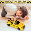 ArtCreativity Yellow Taxi Cab Toy – 9 Inch – Taxi Toy Car with Headlights for Kids – Sporty Design New York City Cab Model with Realistic Sound Effects for Boys and Girls – Cool Toy Cars for Boys 3+