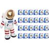 ArtCreativity 12 Inch Plush Toy Astronaut Figurine & Mini Astronaut Paratroopers (Pack of 24)