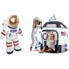 ArtCreativity 12″ Plush Toy Realistic Astronaut Figurine & Kids Spaceship Pop up Tent for Kids