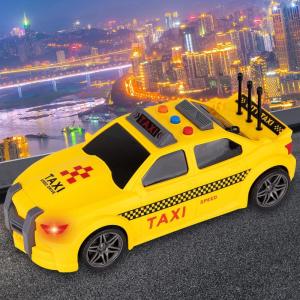 ArtCreativity Yellow Taxi Cab Toy – 9 Inch – Taxi Toy Car with Headlights for Kids – Sporty Design New York City Cab Model with Realistic Sound Effects for Boys and Girls – Cool Toy Cars for Boys 3+