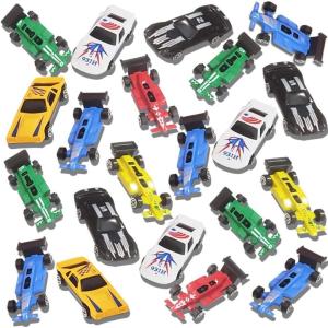 ArtCreativity 25 Pc-Diecast-Toy Car Set, Durable-Diecast-Mini Racers in Assorted Designs, Cool Birthday Party Favors for Kids, Goodie Bag Stuffers, Best Birthday Gift for Boys and Girls