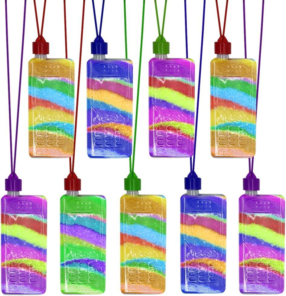 image:imageArtCreativity Cellphone Art Bottle Necklaces Pack of 12 Sand Art Craft Kit with Shaped Bottles Craft Party Supplies and Party Favors for Kids Sand Sold Separately Cellphone
