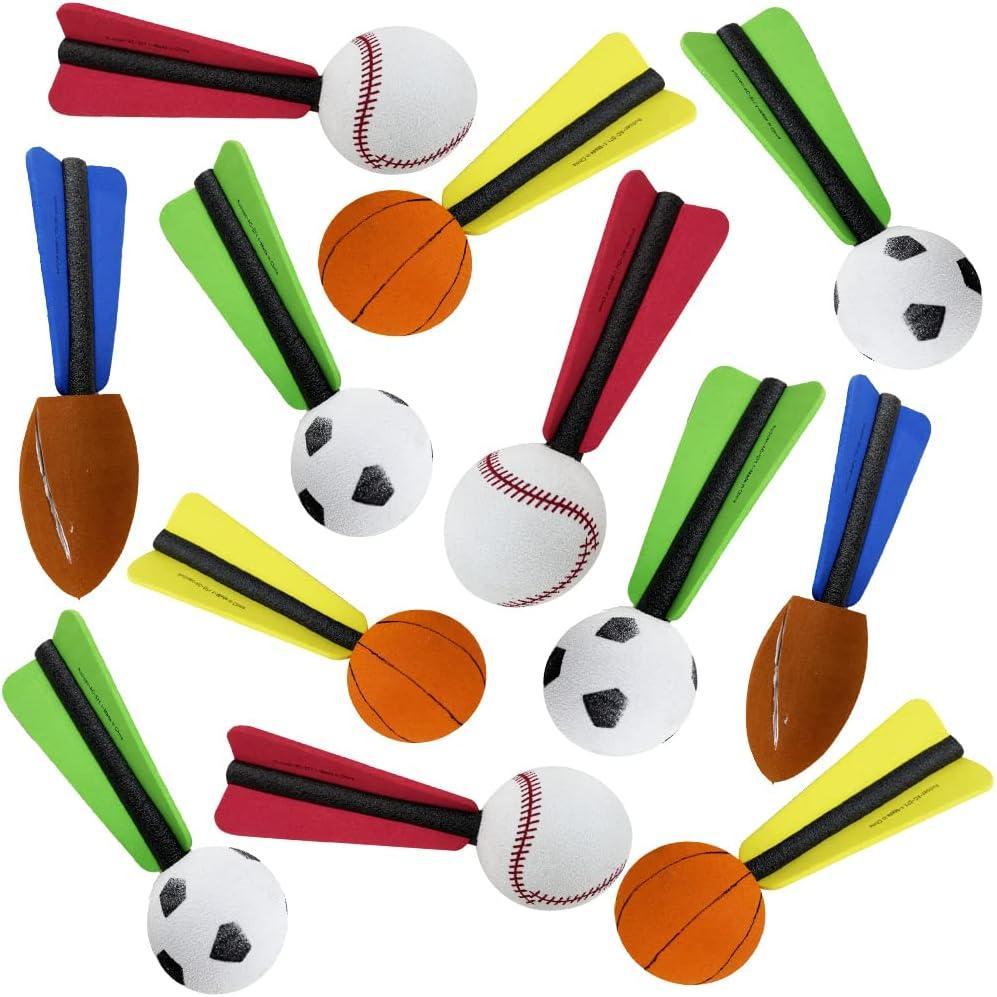 image:imageArtCreativity 6 Inch Jet Sports Balls Fun Flying Ball Toys Set of 12 Soft Safe Foam Cool Summer Outdoor Activity Sporty Birthday Party Favors for Boys Girls Toddlers Goodie Bag Fillers