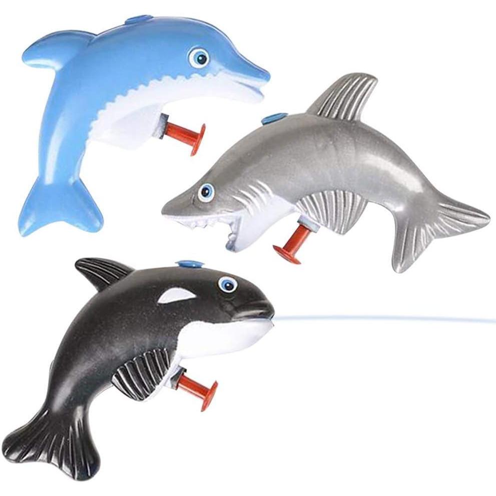 image:imageArtCreativity Sea Animal Water Squirters Pack of 12 Dolphin Shark and Whale Water Squirt Toy Guns for Swimming Pool Beach and Outdoor Summer Fun Cool Birthday Party Favors for Boys and Girls