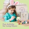ArtCreativity 3D Easter Egg Painting Kit – Easter Craft Kit Includes Molds, Paint, Brushes for Kids & Adults – Ceramic Plaster Painting Kit – DIY Gifts for Spring – Basket Stuffers