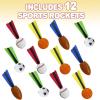 ArtCreativity 6 Inch Jet Sports Balls – Fun Flying Ball Toys – Set of 12 – Soft Safe Foam – Cool Summer Outdoor Activity – Sporty Birthday Party Favors for Boys, Girls, Toddlers – Goodie Bag Fillers