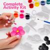 ArtCreativity Ocean Animals Plaster Painting Kit for Kids – 6 Aquatic Plaster Figurines, 2 Paint Sets, 2 Brushes, and 6 Circle Magnets for Display – 8 Different Paint Colors – Kids Painting Set(Insect)