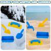 ArtCreativity Sand Brick Maker for Kids – 4 Piece Sand Toy Set – Outdoor Sand Block Playset for Building with 2 Shovels, Sand Brick Mold, and Leveler – Fun Sand Toys for Boys and Girls