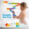 ArtCreativity 29 PCS Duck Bathtub Slide Toys, Toddler Bath Tub Water Toy Set with Bonus Stacking Cups, Lights & Sounds – Fun Birthday Gift for Boys & Girls, Kids Shower Toy and Pool Accessories
