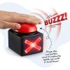 ArtCreativity Buzzer with Lights and Sounds – Set of 2 – Game Show Buzzer Buttons for Family Game Night and Trivia – Lights Up Red and Makes Loud Buzz Sound – Answer Buzzer Set
