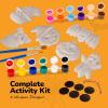 ArtCreativity Halloween Ceramic Fridge Magnet Painting Kit – 6 Pack – Halloween Fall Craft Set Includes Paint, Brushes, Magnets – DIY Home Decor Art & Craft for Beginners – Classroom Gifts Supplies