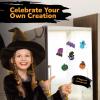 ArtCreativity Halloween Ceramic Fridge Magnet Painting Kit – 6 Pack – Halloween Fall Craft Set Includes Paint, Brushes, Magnets – DIY Home Decor Art & Craft for Beginners – Classroom Gifts Supplies