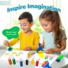 ArtCreativity Kids Paint Set with Brushes & Foam Roller – 18 Pcs – Premium Toddler Painting Kit with 6 Paint Bottles – Develop Fine Motor Skills – Classroom Arts & Crafts Supplies for Kids(small to medium)