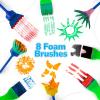 ArtCreativity Kids Paint Set with Brushes & Foam Roller – 18 Pcs – Premium Toddler Painting Kit with 6 Paint Bottles – Develop Fine Motor Skills – Classroom Arts & Crafts Supplies for Kids(small to medium)