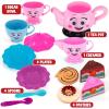 ArtCreativity Musical Tea Set for Girls, 19 Piece Girls Tea Party Set, Toddler Tea Set with Motion Activated Pouring Sound, Music, and Tea Sets for Toddlers 3-5