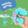 ArtCreativity Sports Balls Water Splash Toys – Set of 3 – Spongy Bath Toys for Kids – 3 Different Athletic Ball Designs Include Football, Basketball, Soccer Ball – Bathtub Toys & Kids Pool Accessories(Sea Shells)